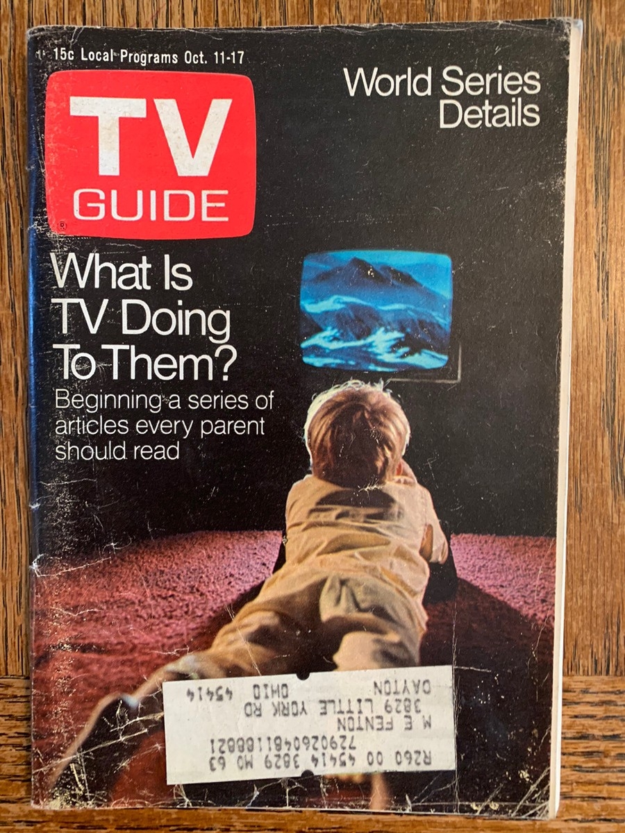 TV GUIDE OCT 11TH 1969 WHAT IS TV DOING TO THEM Central Indiana EBay TV GUIDE OCT 11TH 1969 WHAT IS TV DOING TO THEM Central Indiana EBay