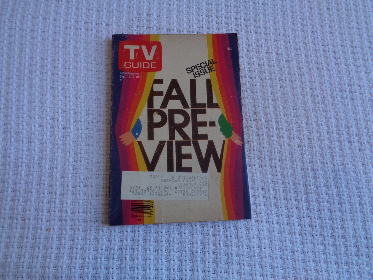 TV Guide Sept 12 18 1981 Special Issue Fall Pre View Edition EBay