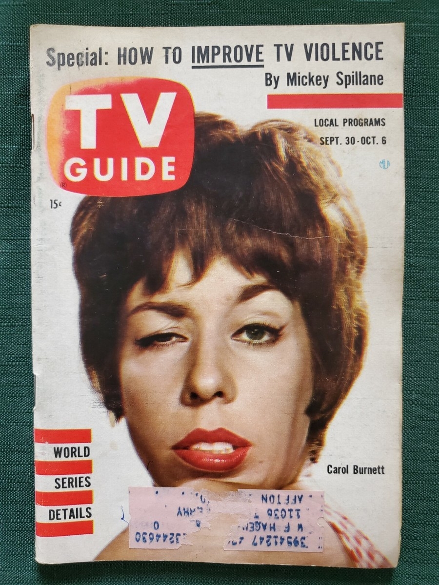 TV Guide Sept 30 1961 Carol Burnett Vintage Ads St Louis MO Edition EBay TV Guide Sept 30 1961 Carol Burnett Vintage Ads St Louis MO Edition EBay