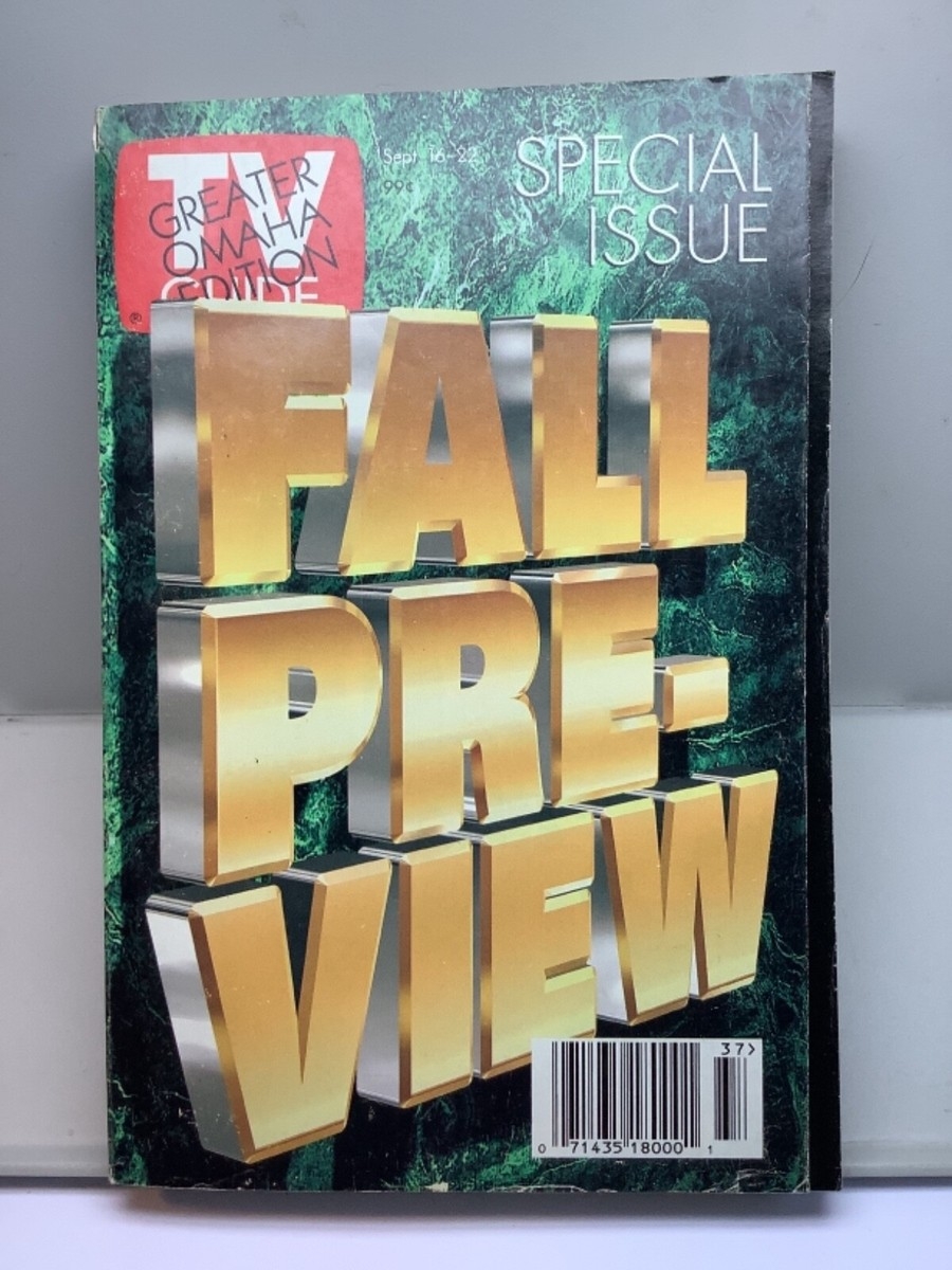 TV Guide September 16 1995 Fall Preview Special Issue Greater Omaha NE Edition EBay TV Guide September 16 1995 Fall Preview Special Issue Greater Omaha NE Edition EBay