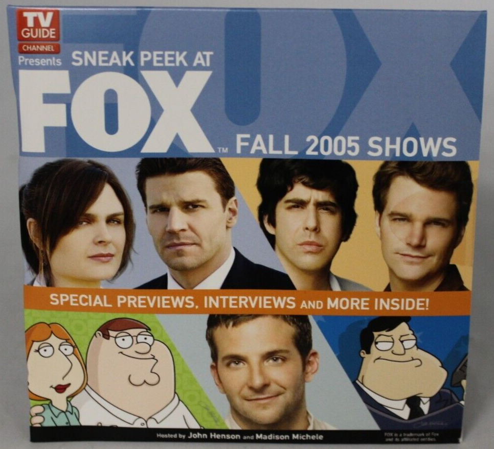 TV Guide Sneak Peek At Fox Fall 2005 Shows Preview DVD Bones Reunion Head Cases EBay