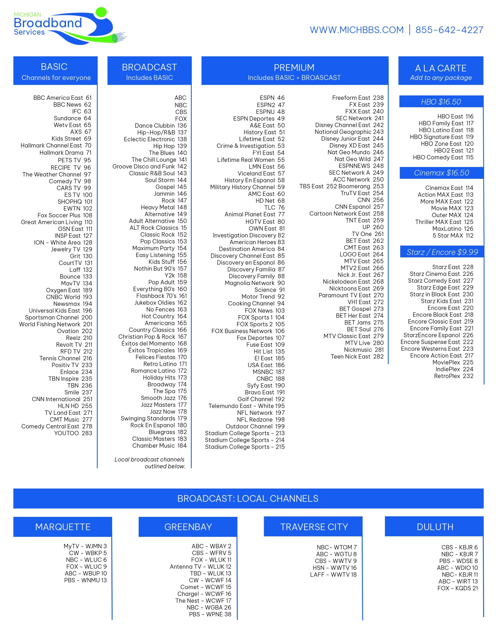 TV Streaming Michigan Broadband Services