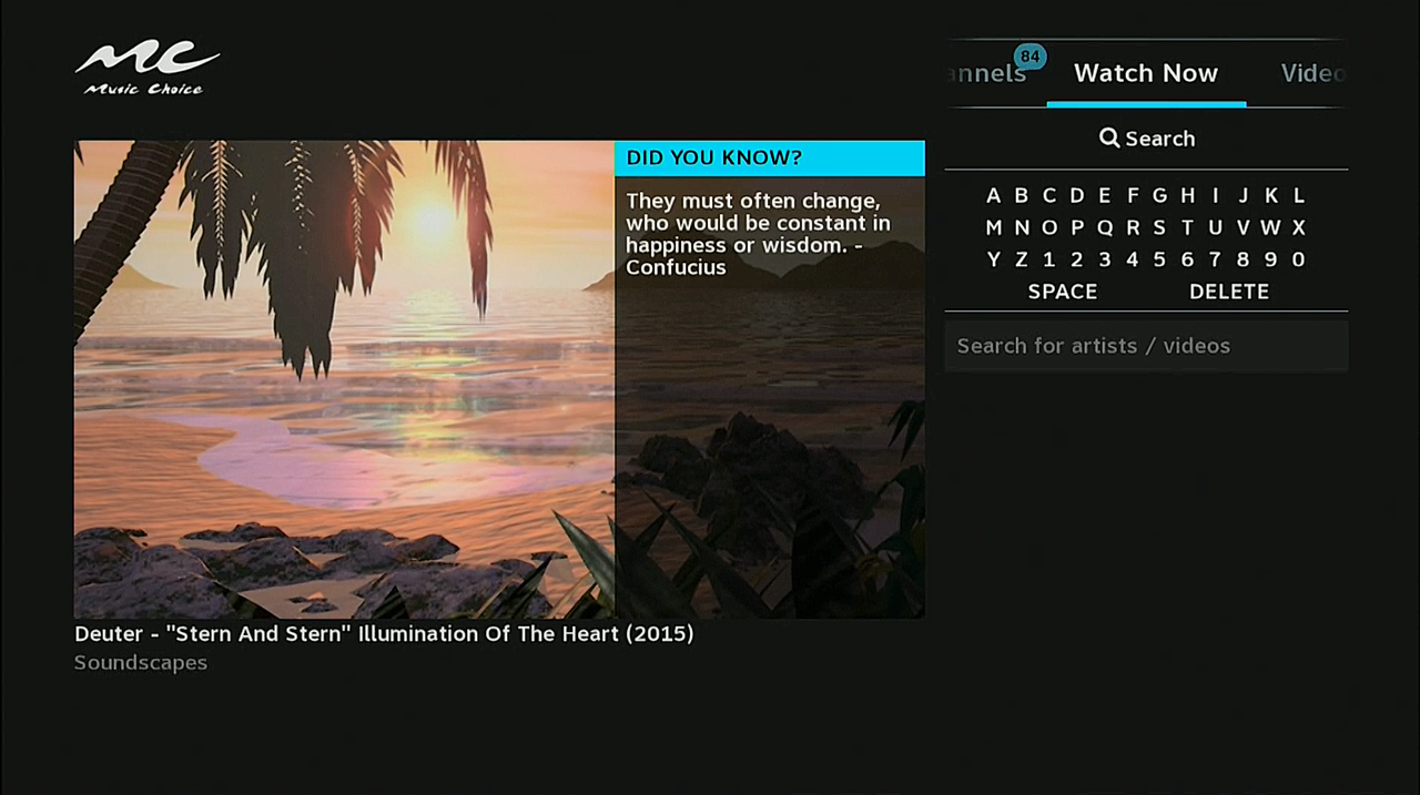 music stations on directv