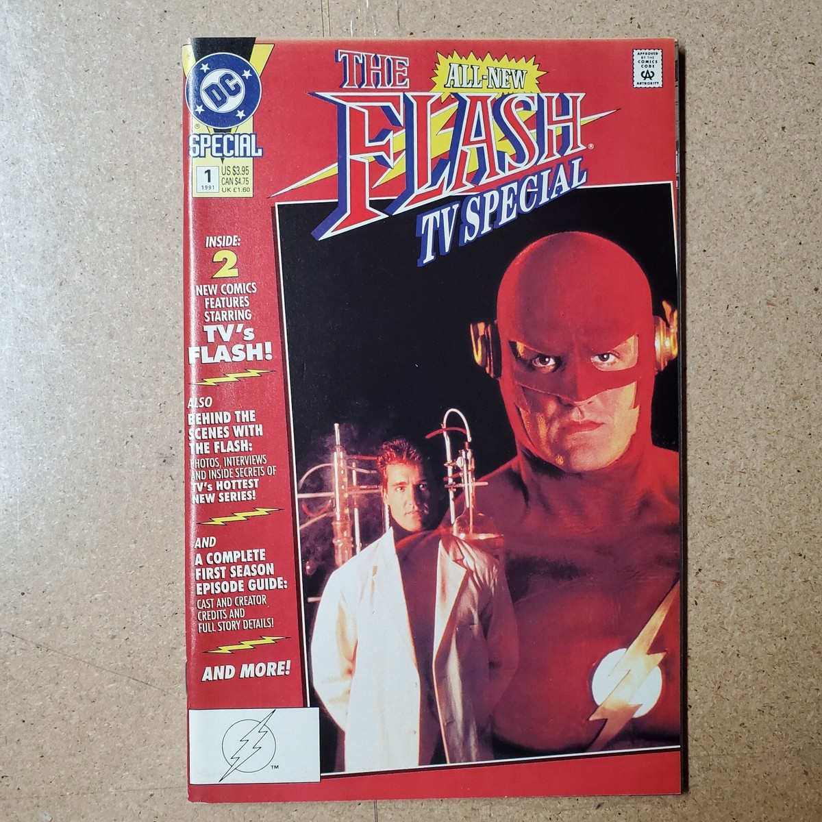 Unread NM 1991 Flash TV Special DC Comic Book 1 W Photos Episode Guide EBay