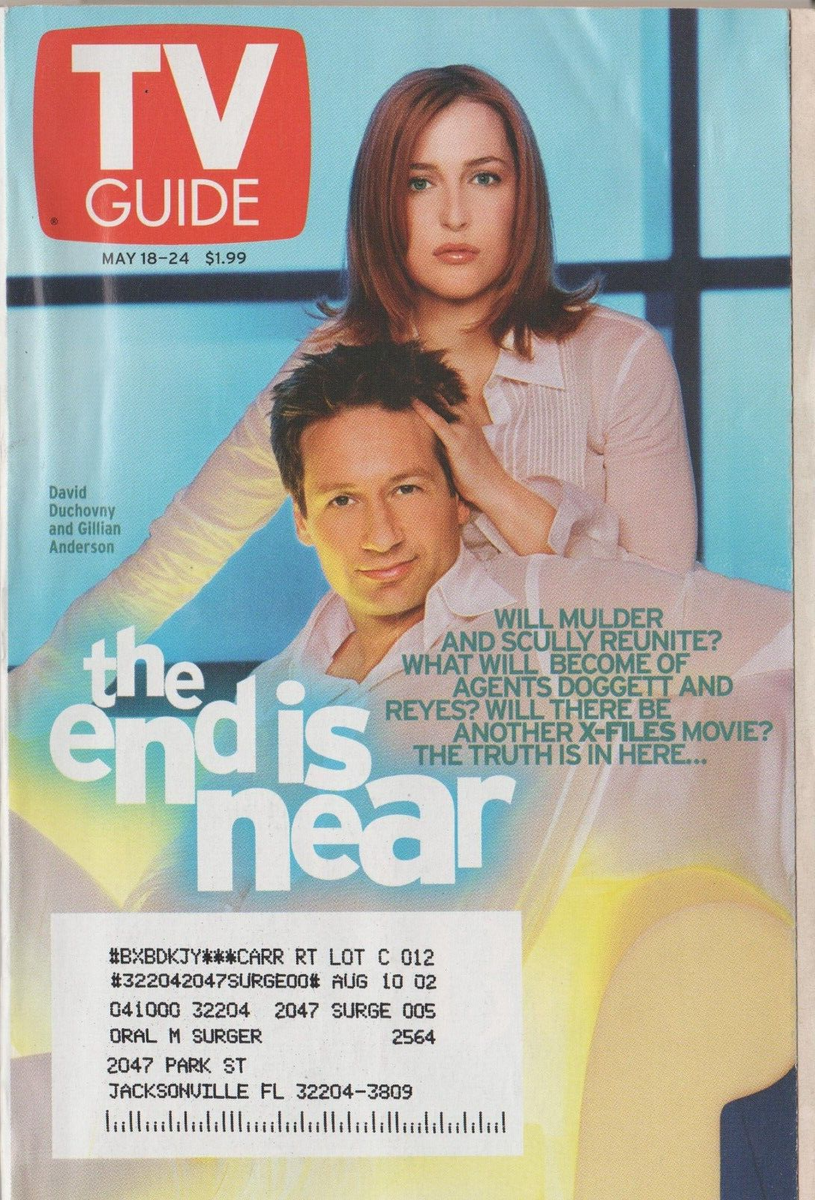 VINTAGE THE X FILES TV GUIDE MAY 2002 THE END IS NEAR COLLECTOR COVER EBay