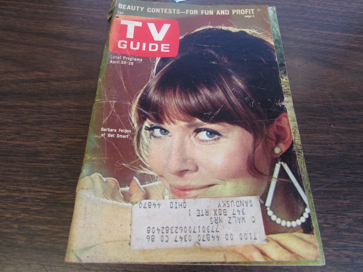 VINTAGE TV GUIDE APRIL 2 1968 BARBARA FELDON GET SMART COVER VG EBay VINTAGE TV GUIDE APRIL 2 1968 BARBARA FELDON GET SMART COVER VG EBay