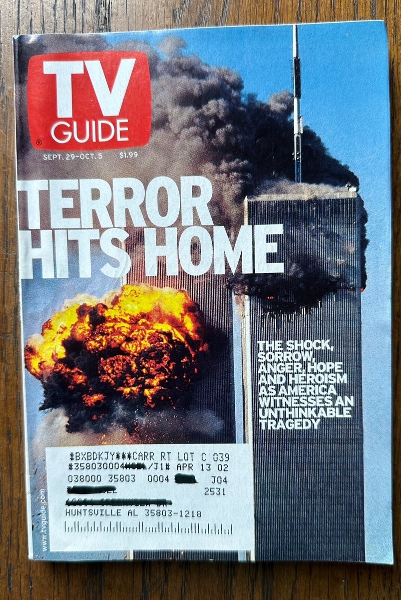 Vintage TV Guide September 29 October 5 2001 Terror Hits Home 09 11 Magazine EBay Vintage TV Guide September 29 October 5 2001 Terror Hits Home 09 11 Magazine EBay