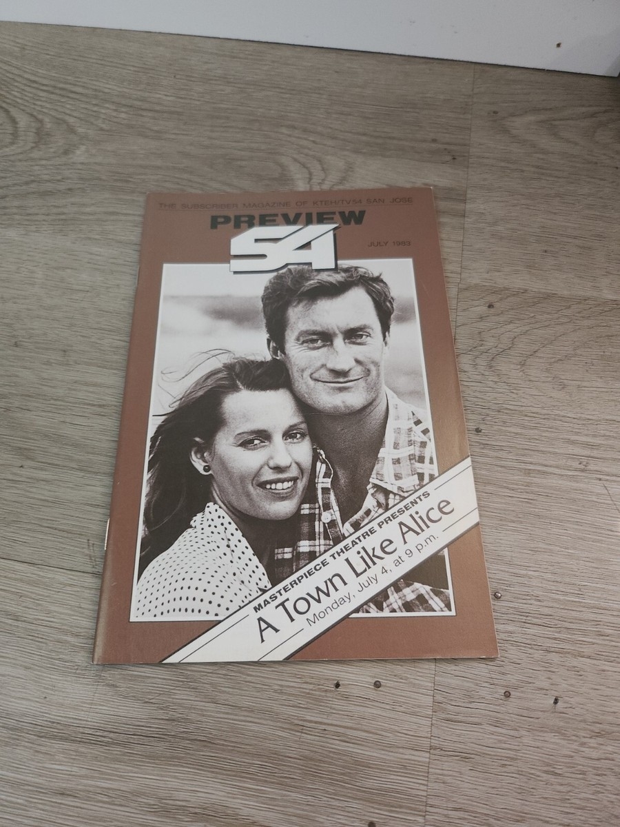 Vtg 1983 Preview 54 Tv Guide San Jose Rare Htf EBay