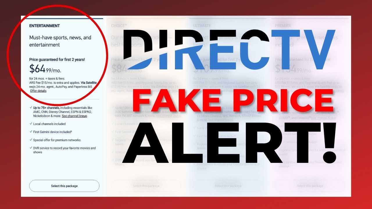 Warning DIRECTV Is Pushing A New Streaming Plan With Hidden Fees YouTube Warning DIRECTV Is Pushing A New Streaming Plan With Hidden Fees YouTube