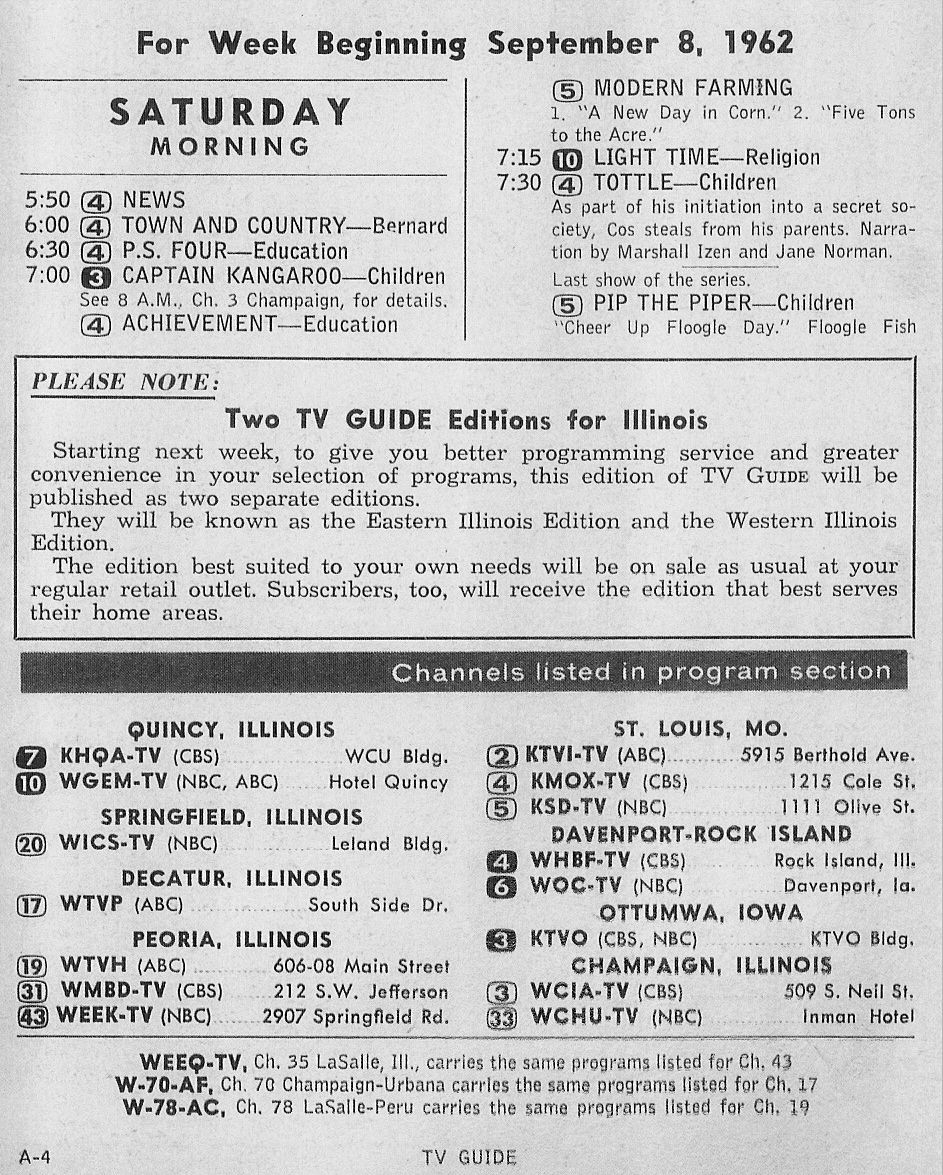 WCHU WICD Champ Danv IL 1959 1967 Doug Quick On Line