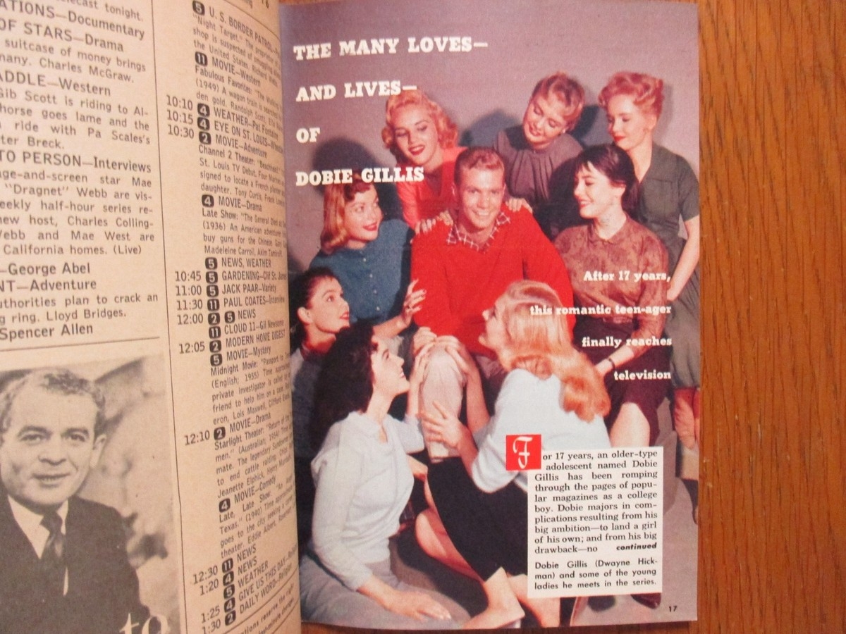 Weather Ktvi News Channel 10 1959 TV Guide RICHARD HERVEY ROBERT TAYLOR DOBIE GILLIS DWAYNE HICKMAN Weather Ktvi News Channel 10 1959 TV Guide RICHARD HERVEY ROBERT TAYLOR DOBIE GILLIS DWAYNE HICKMAN