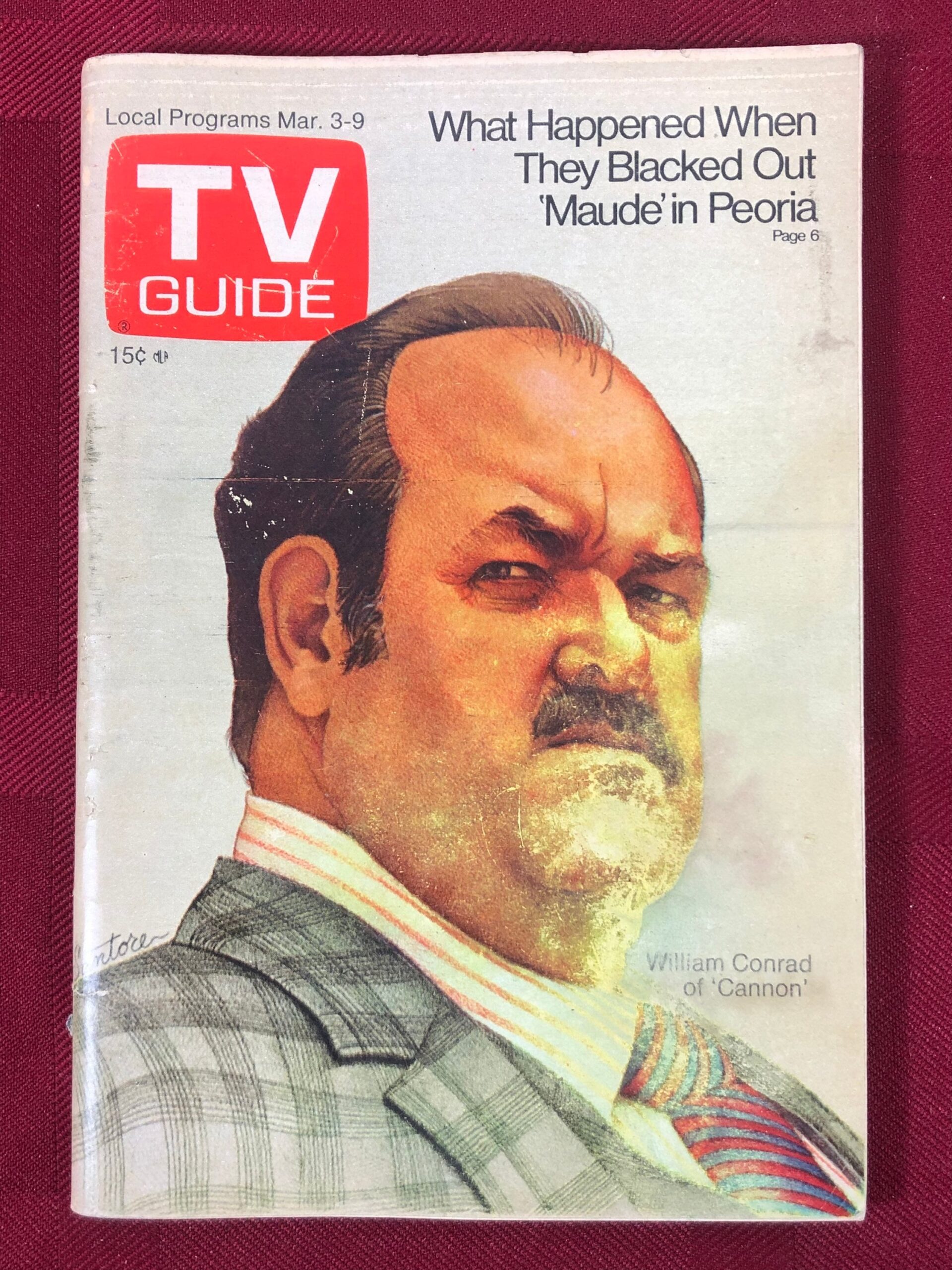 Week March 3 To 9 1973 TV Guide William Conrad Of Cannon On Cover Vol 21 Number 9 Issue 540 New York Metropolitan Edition Vintage City NYC Etsy Week March 3 To 9 1973 TV Guide William Conrad Of Cannon On Cover Vol 21 Number 9 Issue 540 New York Metropolitan Edition Vintage City NYC Etsy