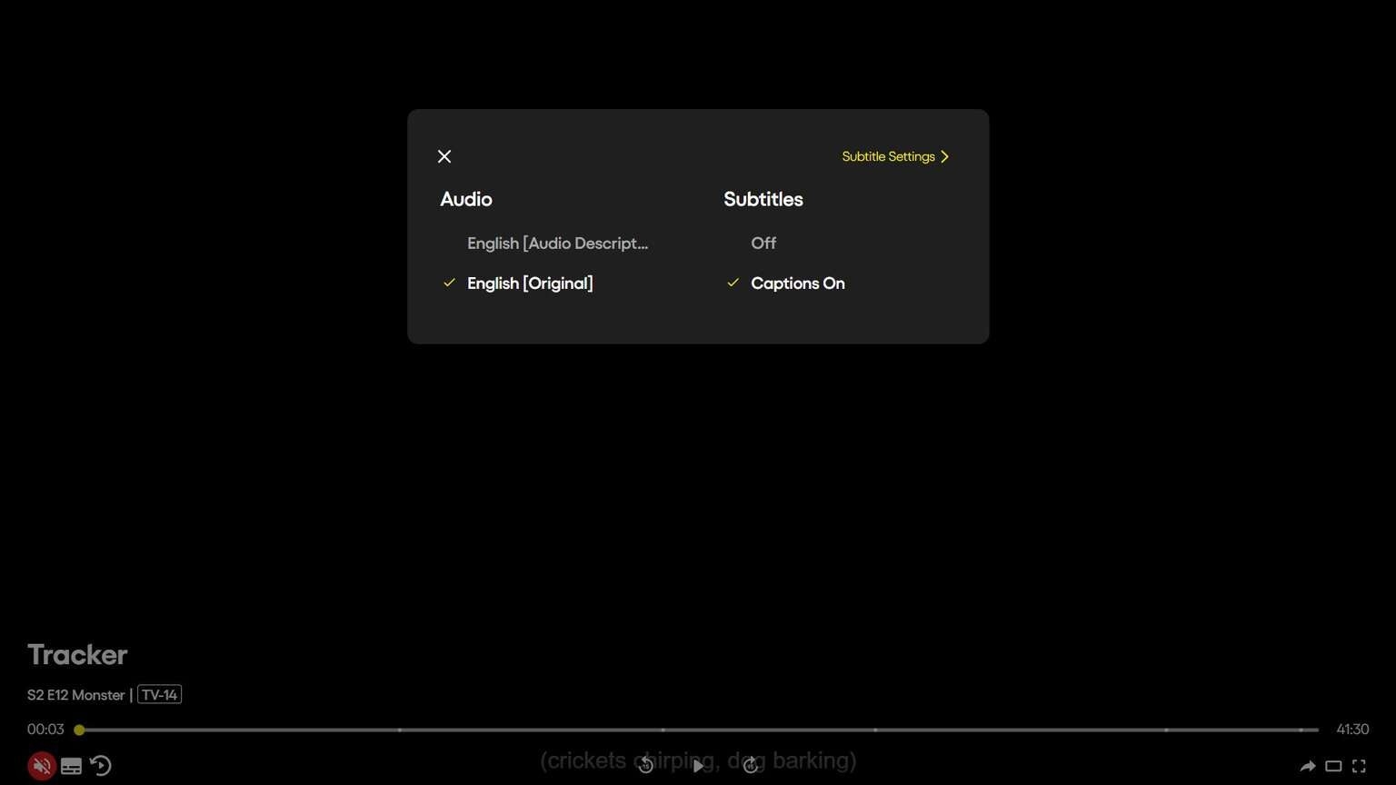 pluto tv language settings