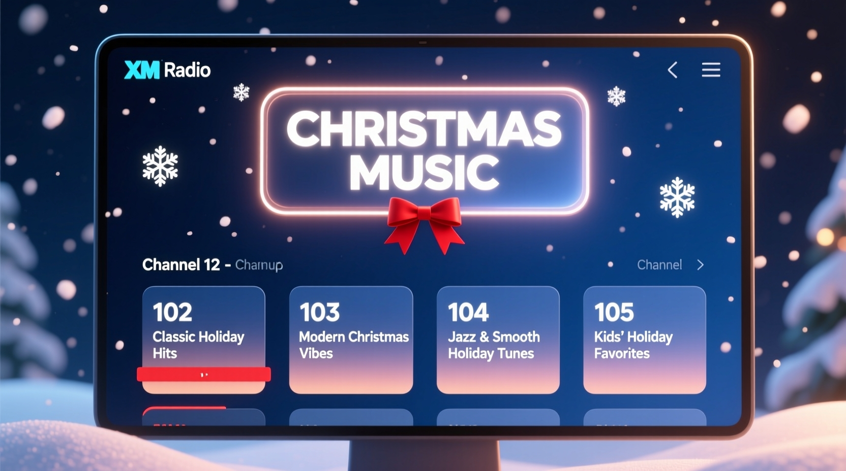 holiday music directv