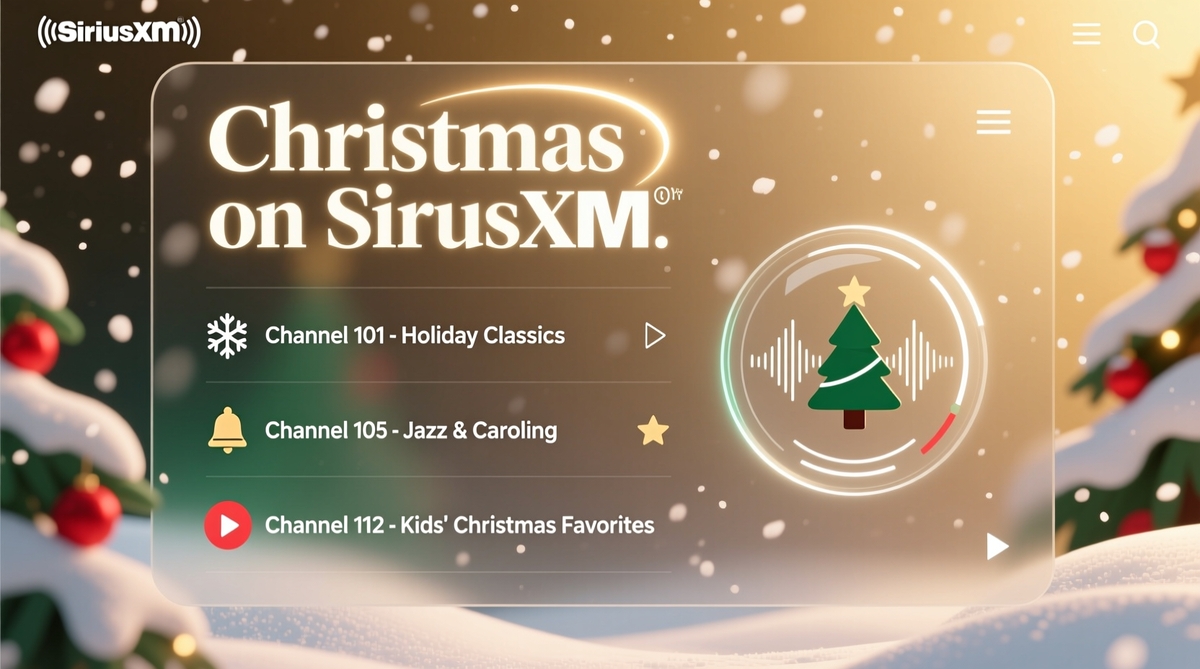 jolly christmas sirius xm channel number