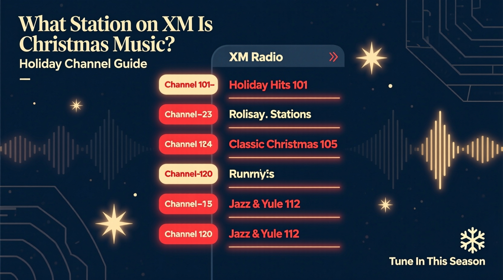 What Station On XM Is Christmas Music Holiday Channel Guide What Station On XM Is Christmas Music Holiday Channel Guide