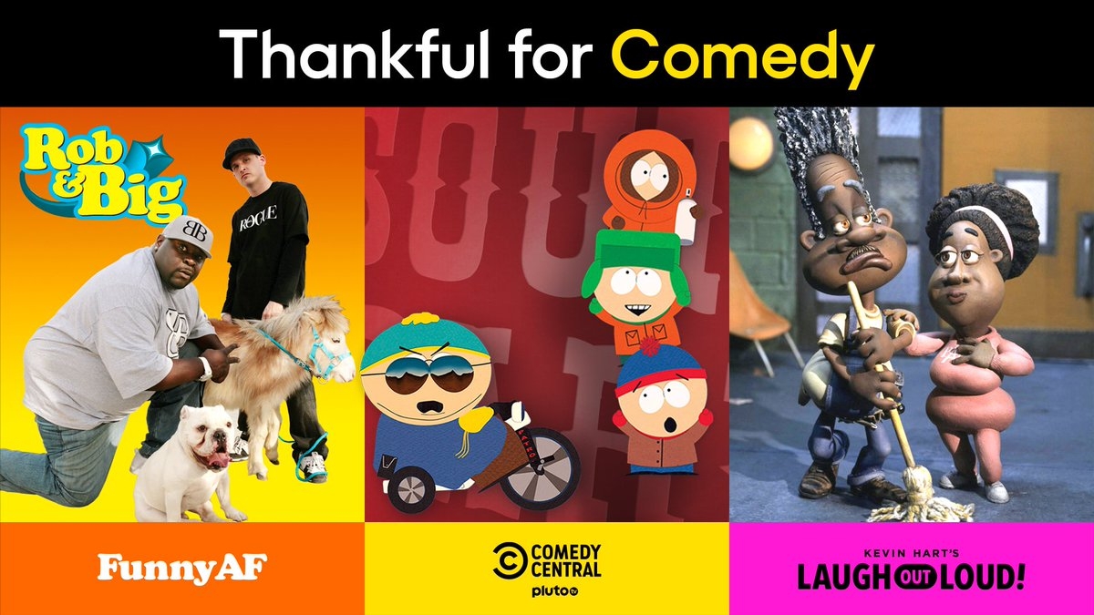 Which plutotv Show Kept You Laughing And Smiling In 2020 Rob Big Weekdays At 6pm ET CH 450 Https t co GDKY6XhocP South Park Weekdays At 12pm ET CH 465 Https t co 2jvXe5tpVv The PJ s Weekdays Which plutotv Show Kept You Laughing And Smiling In 2020 Rob Big Weekdays At 6pm ET CH 450 Https t co GDKY6XhocP South Park Weekdays At 12pm ET CH 465 Https t co 2jvXe5tpVv The PJ s Weekdays