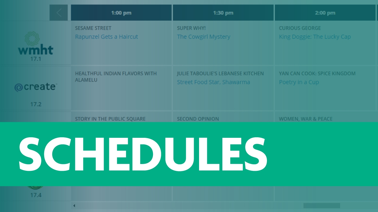 WMHT View Interactive Schedule
