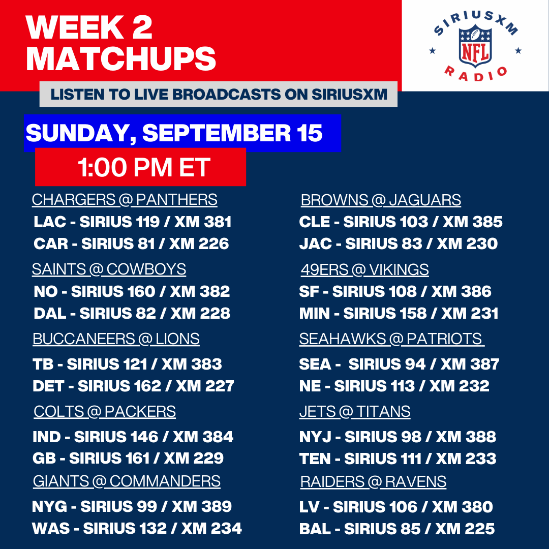 sirius xm radio nfl channels sirius xm radio nfl channels