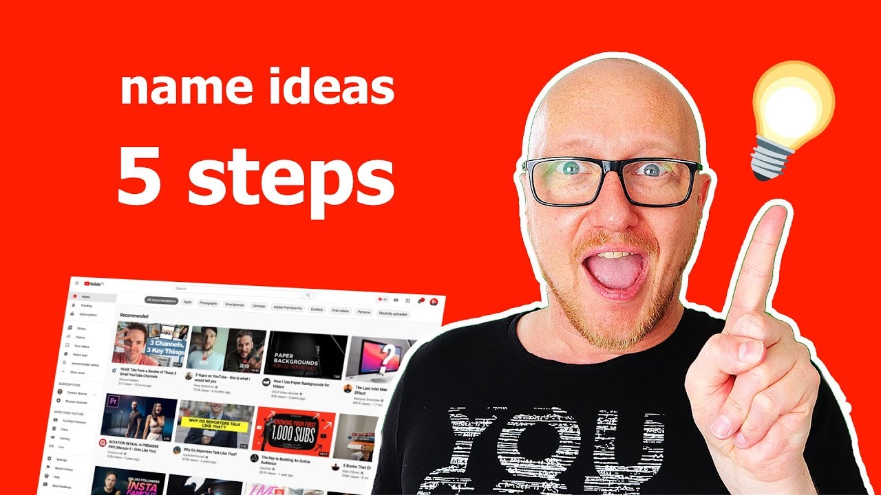 YouTube Name Ideas In 5 Easy Steps YouTube YouTube Name Ideas In 5 Easy Steps YouTube
